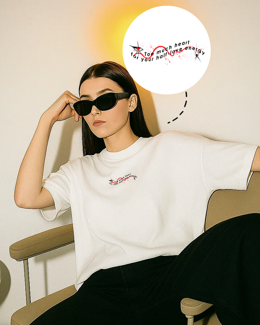 Too much heart Oversized T-shirt