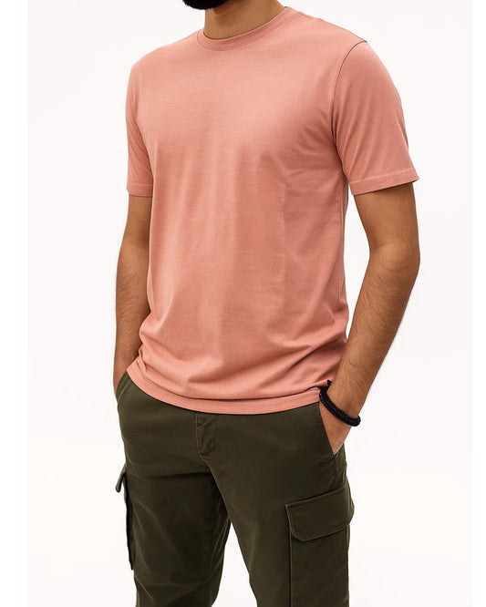 Dusky Pink T-Shirt-Regular fit