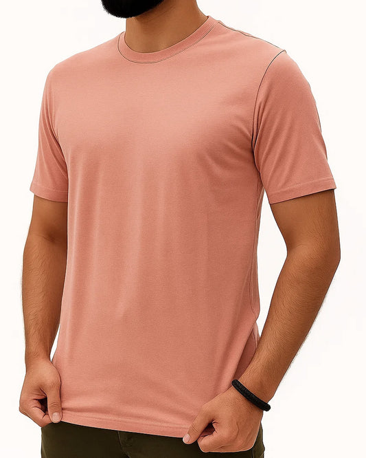 Dusky Pink T-Shirt-Regular fit
