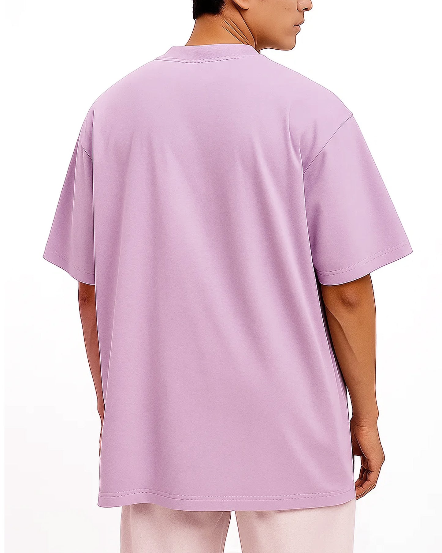 Solid Lavender Oversized Tee
