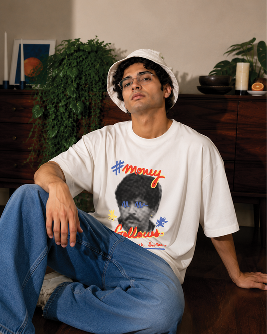 #Money Follows Graphic Oversized T-Shirt