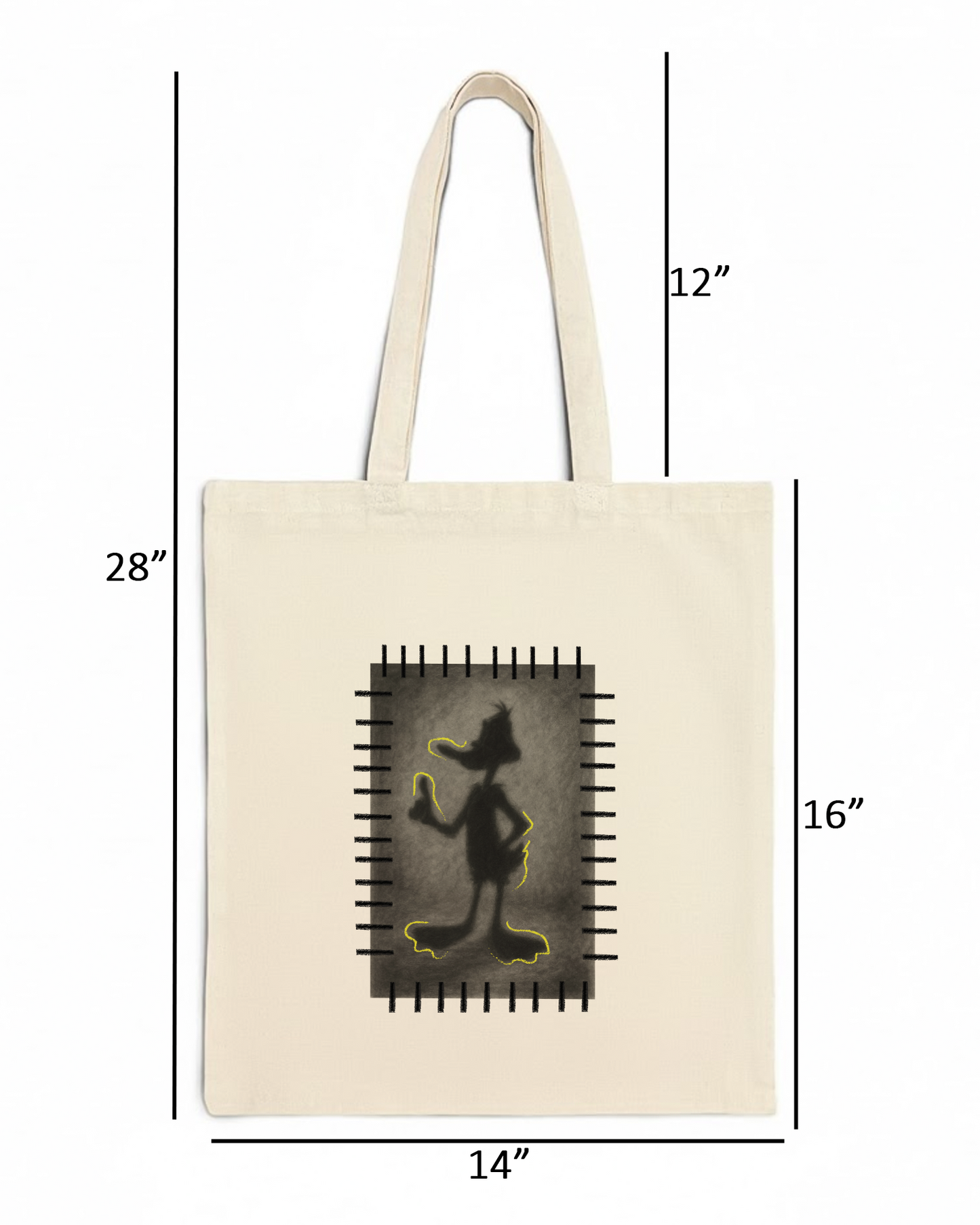 KLOSAT “Shadow Play” Canvas Tote Bag
