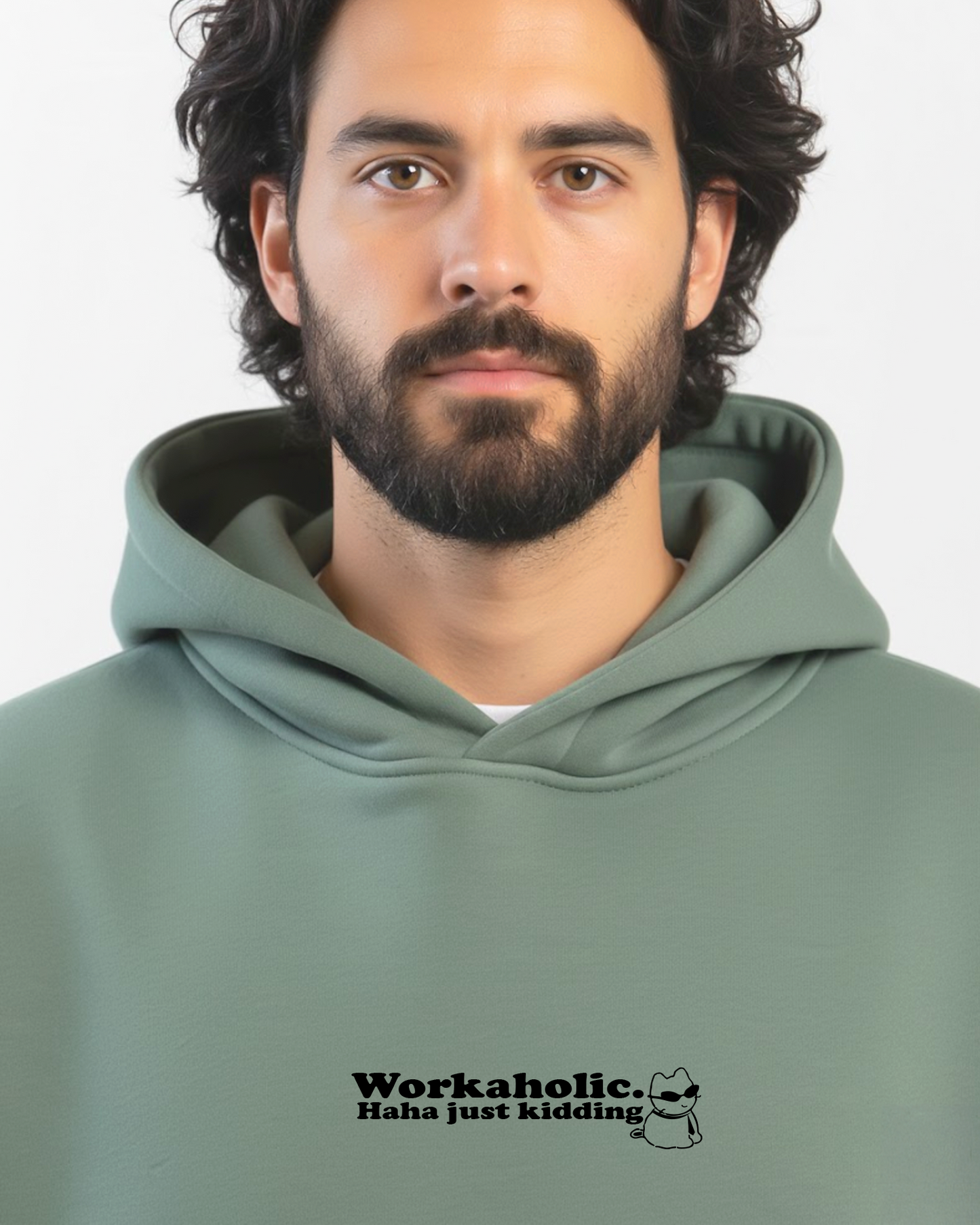 Not a Workaholic Heavy Fleece Oversized Hoodie