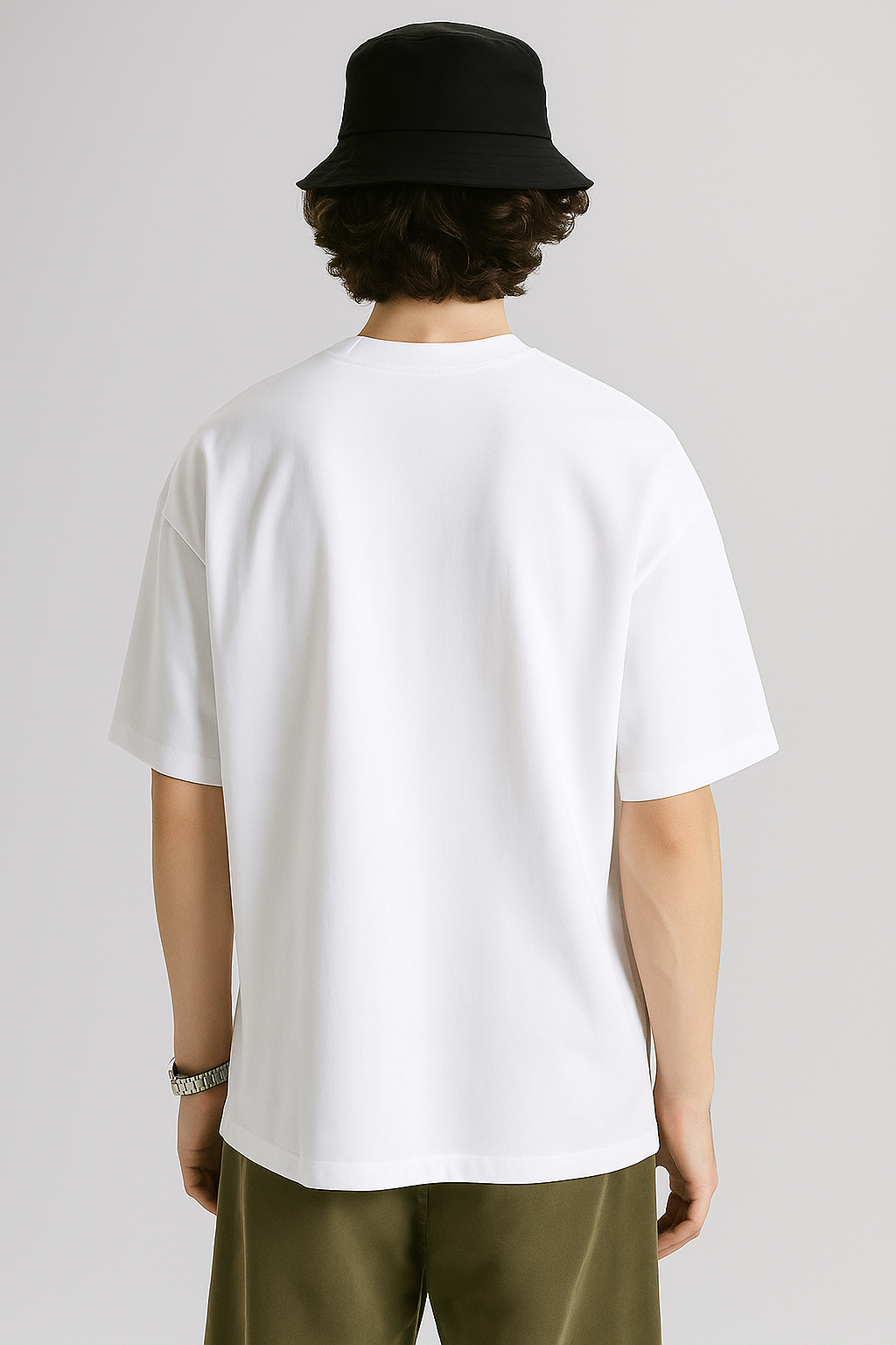 Solid White Oversized Tee