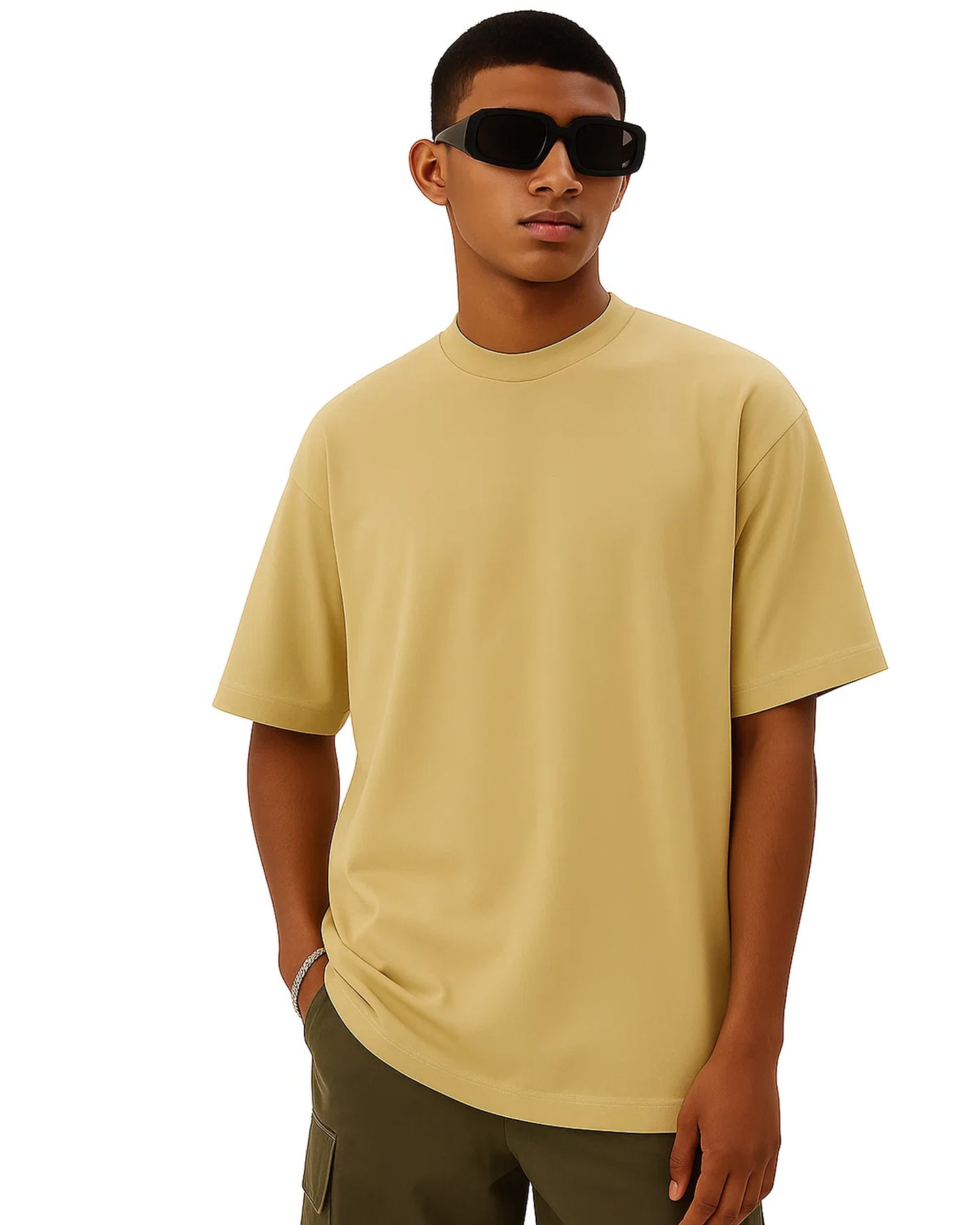 Sand State – Beige Oversized Tee