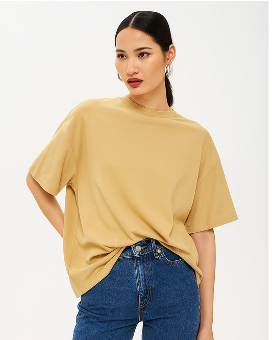 Sand State – Beige Oversized Tee