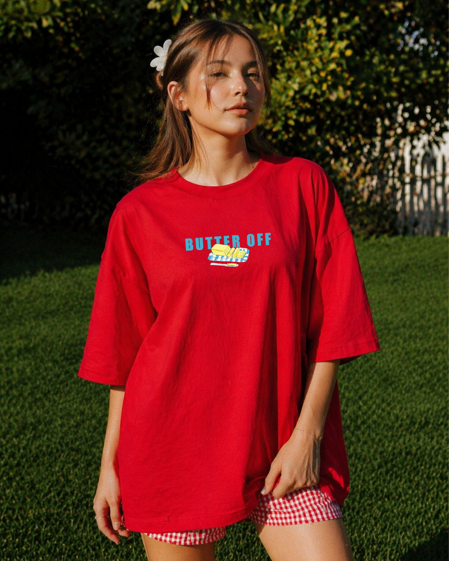 Butter Off Graphic oversize T Shirt