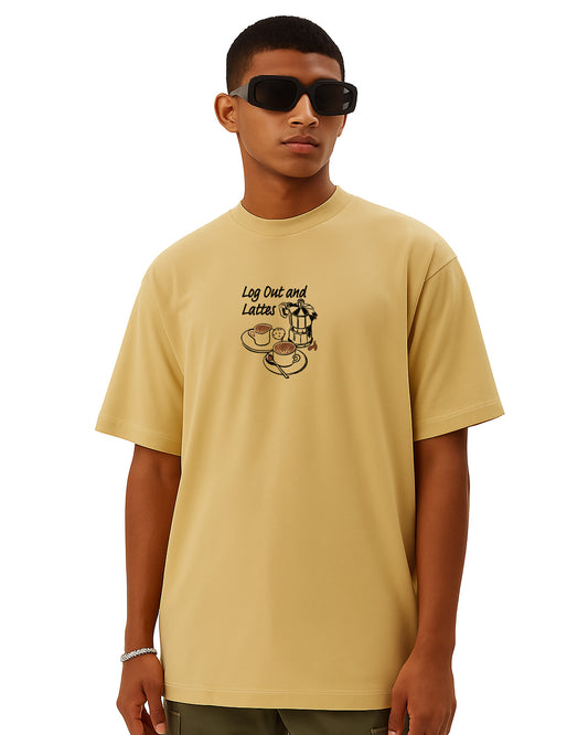 Logout and Latte Tee –  zone out