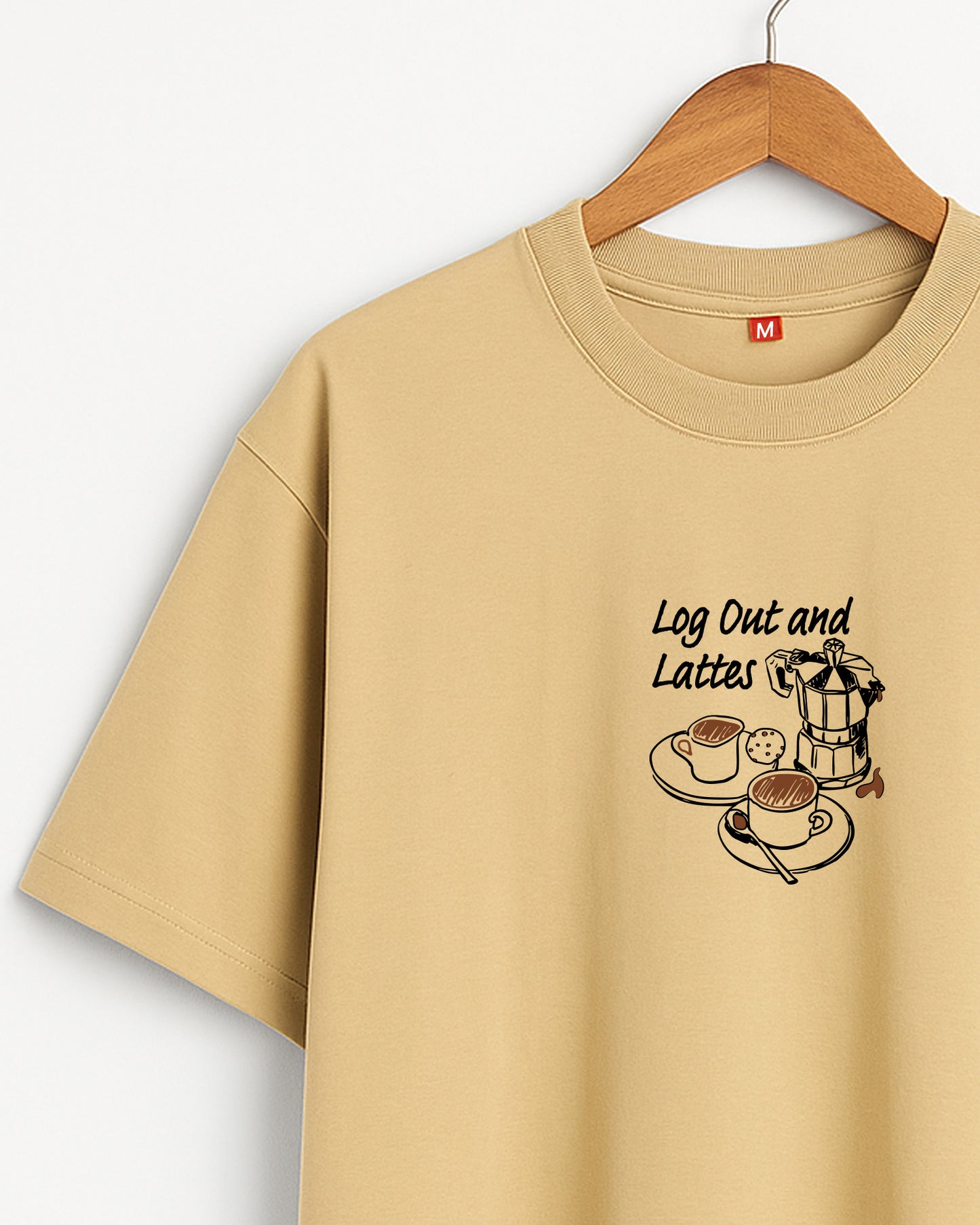 Logout and Latte Tee – zone out