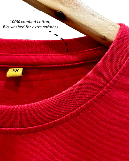 Classic red Crew Neck T-shirt - Regular fit