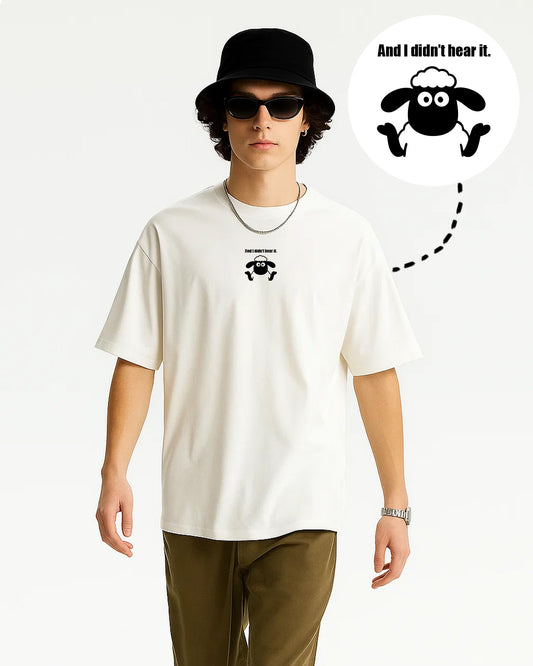 All Ears Off Oversized Tee - Shaun the sheep edition