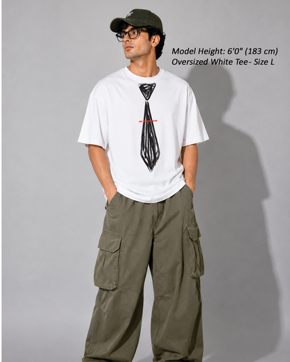 Ask Someone Else Graphic Oversized T-Shirt