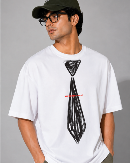 Ask Someone Else Graphic Oversized T-Shirt