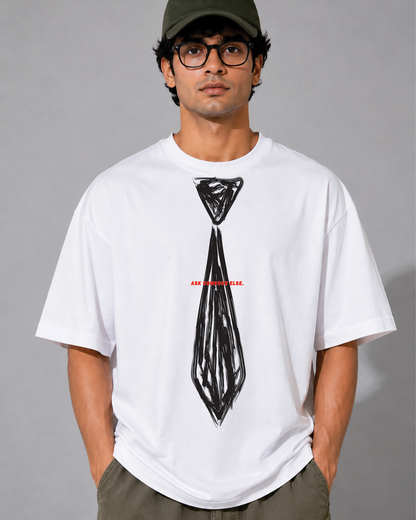 Ask Someone Else Graphic Oversized T-Shirt