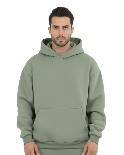 Sage Green Heavy Fleece Oversized Hoodie