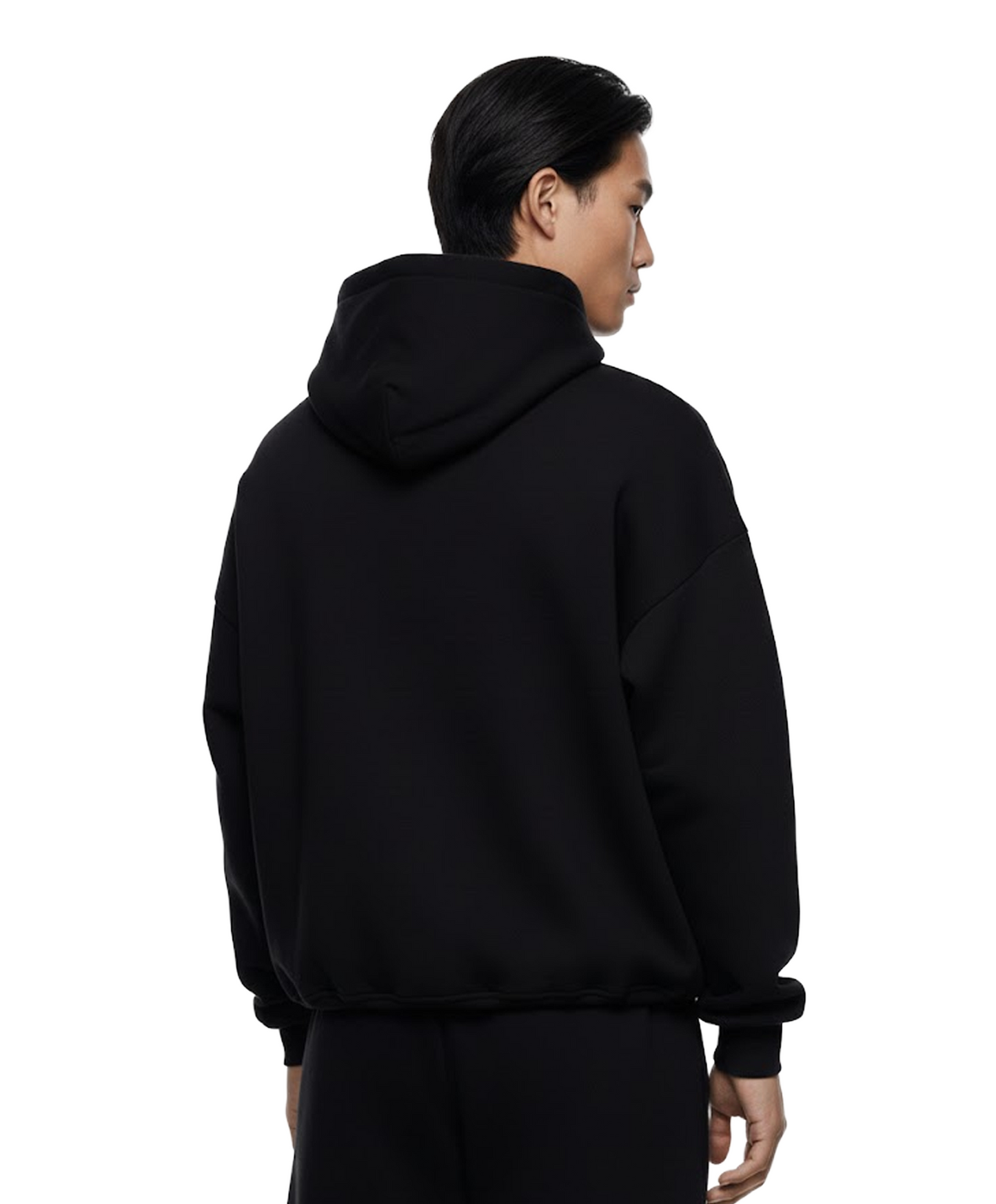 Alphabet Initial heavy fleece Oversized Hoodie