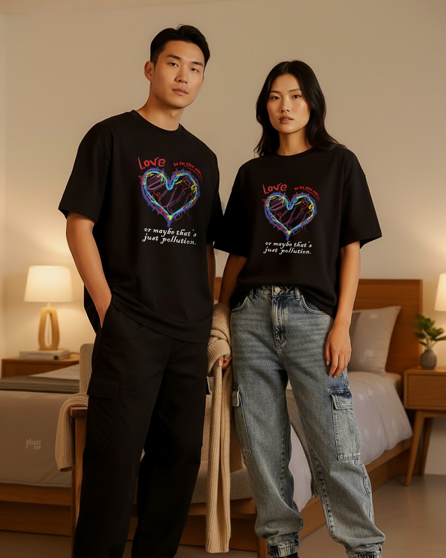 Love or Pollution Oversized Tee
