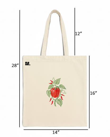KLOSAT “Chilli Mood” Canvas Tote Bag