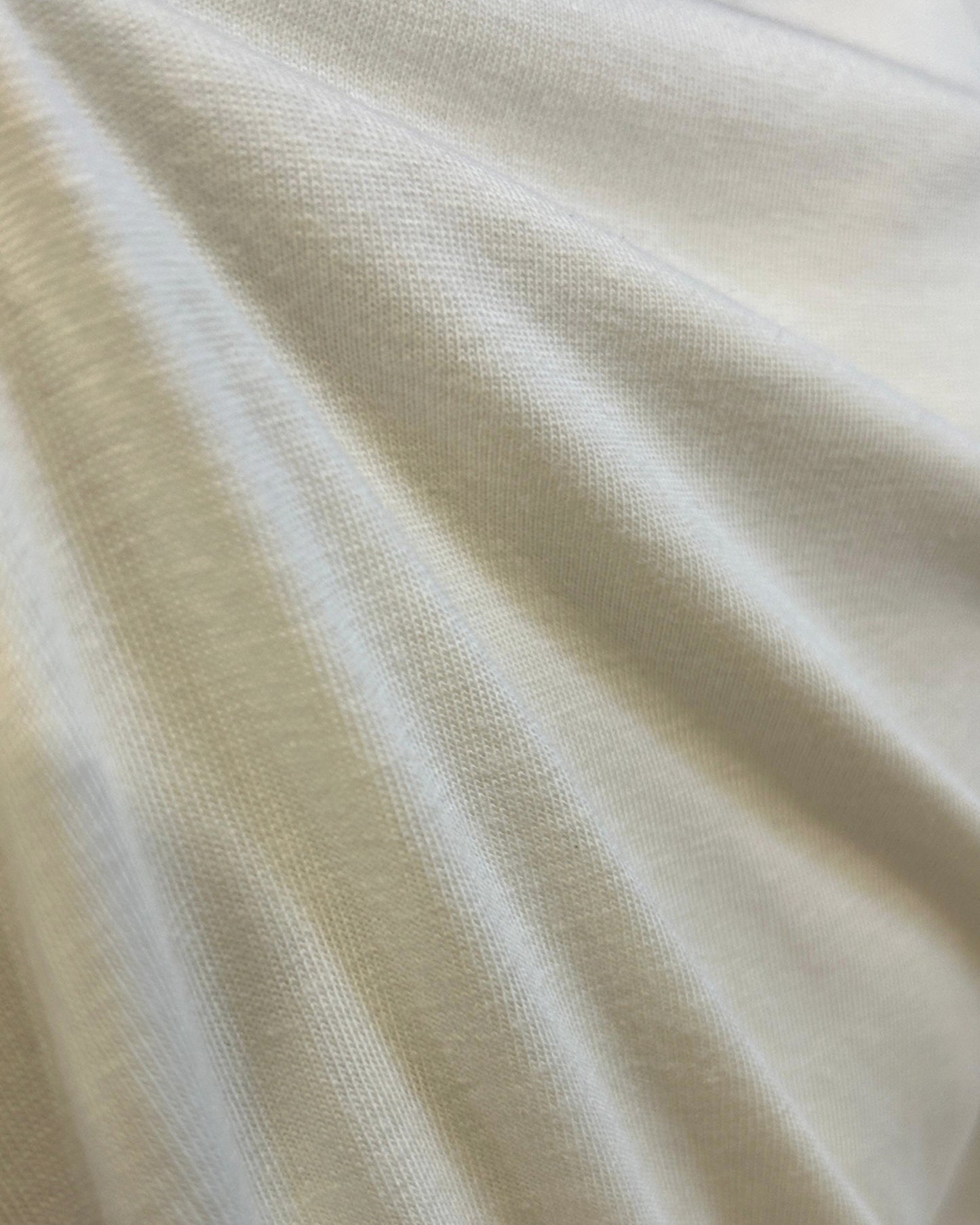 Classic Ivory Crew Neck Tee-Regular fit