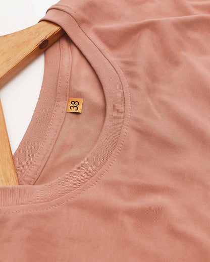 Dusky Pink T-Shirt-Regular fit