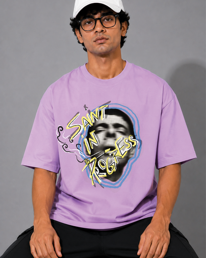 Saint in Progress Graphic Oversized T-Shirt
