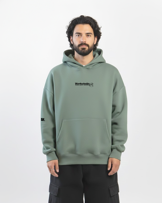 Not a Workaholic Heavy Fleece Oversized Hoodie