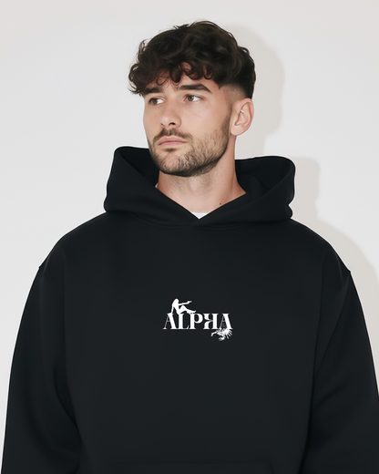 Alpha Statement Heavy Fleece Oversized Hoodie
