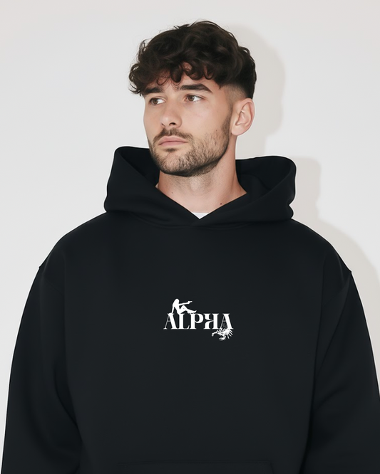 Alpha Statement Heavy Fleece Oversized Hoodie