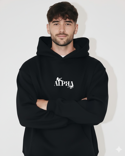 Alpha Statement Heavy Fleece Oversized Hoodie
