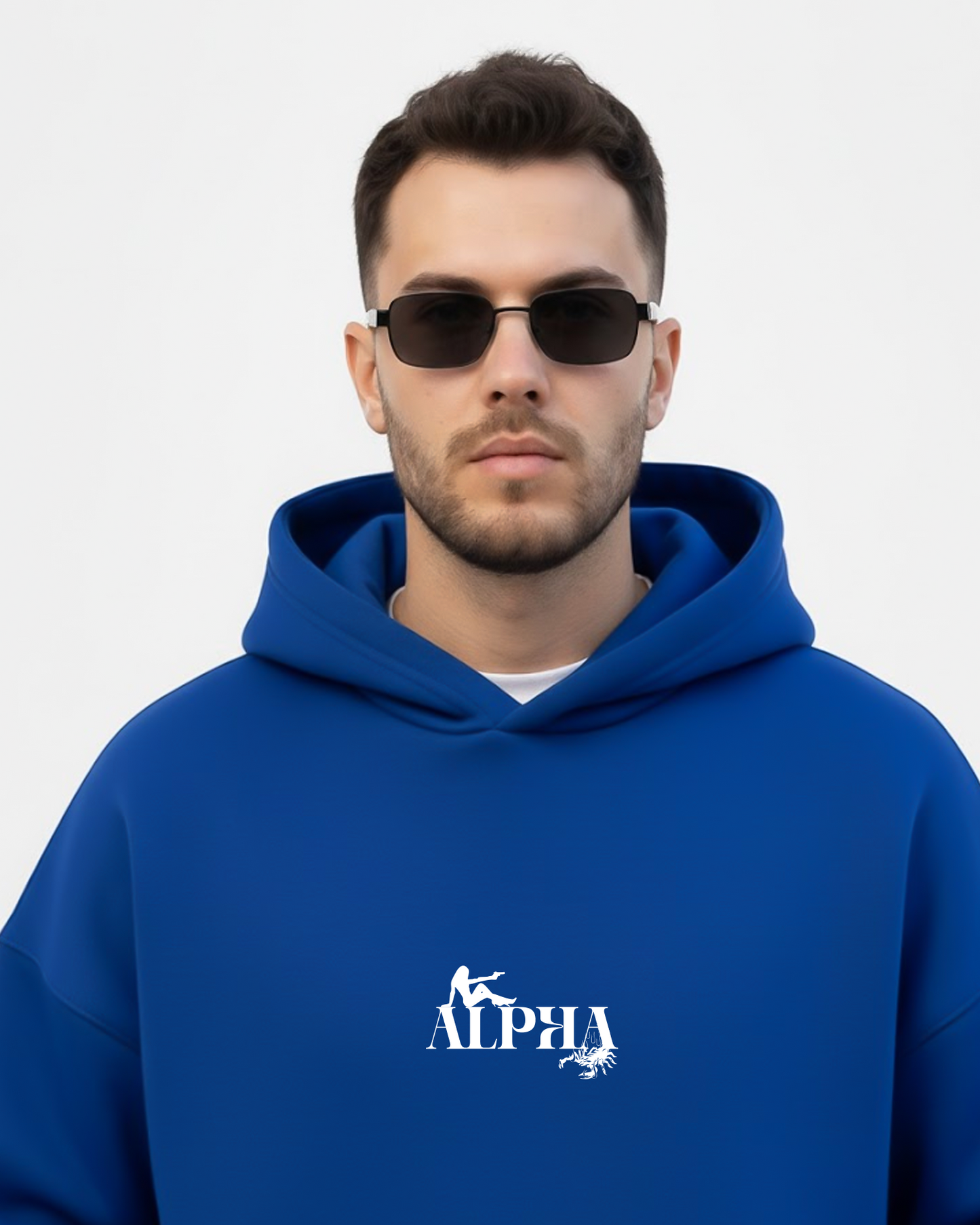 Alpha Statement Heavy Fleece Oversized Hoodie