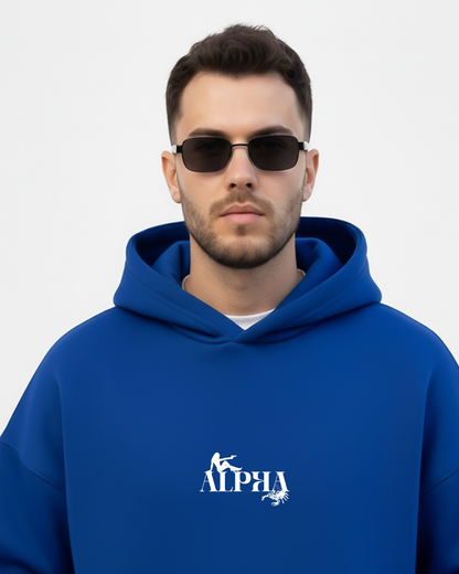 Alpha Statement Heavy Fleece Oversized Hoodie