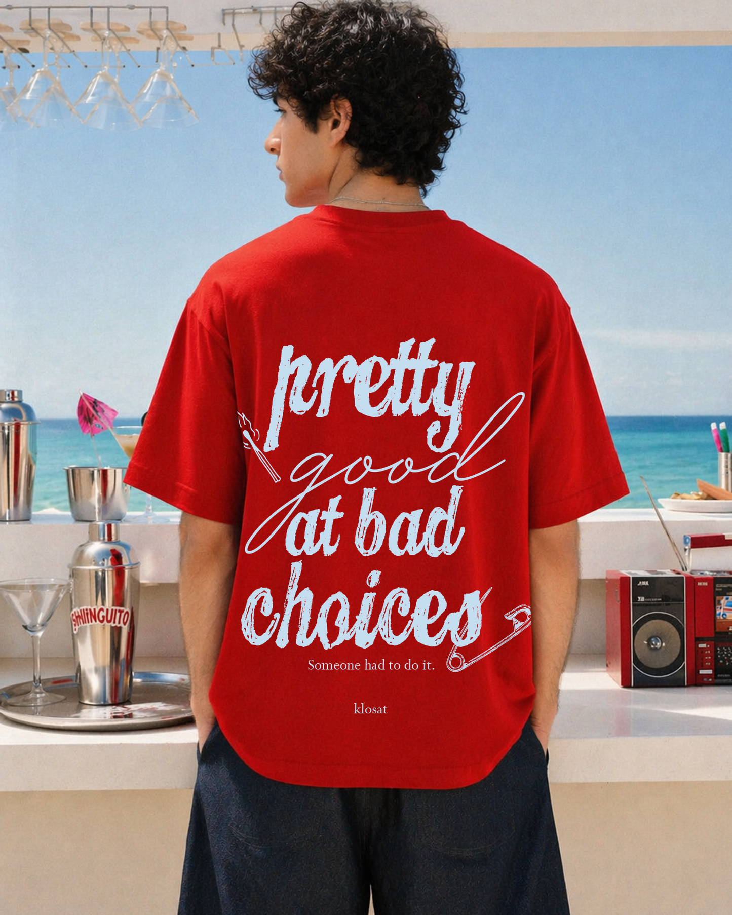 Bad Choices Club Oversized T Shirt