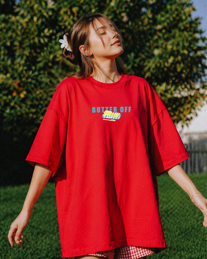 Butter Off Graphic oversize T Shirt