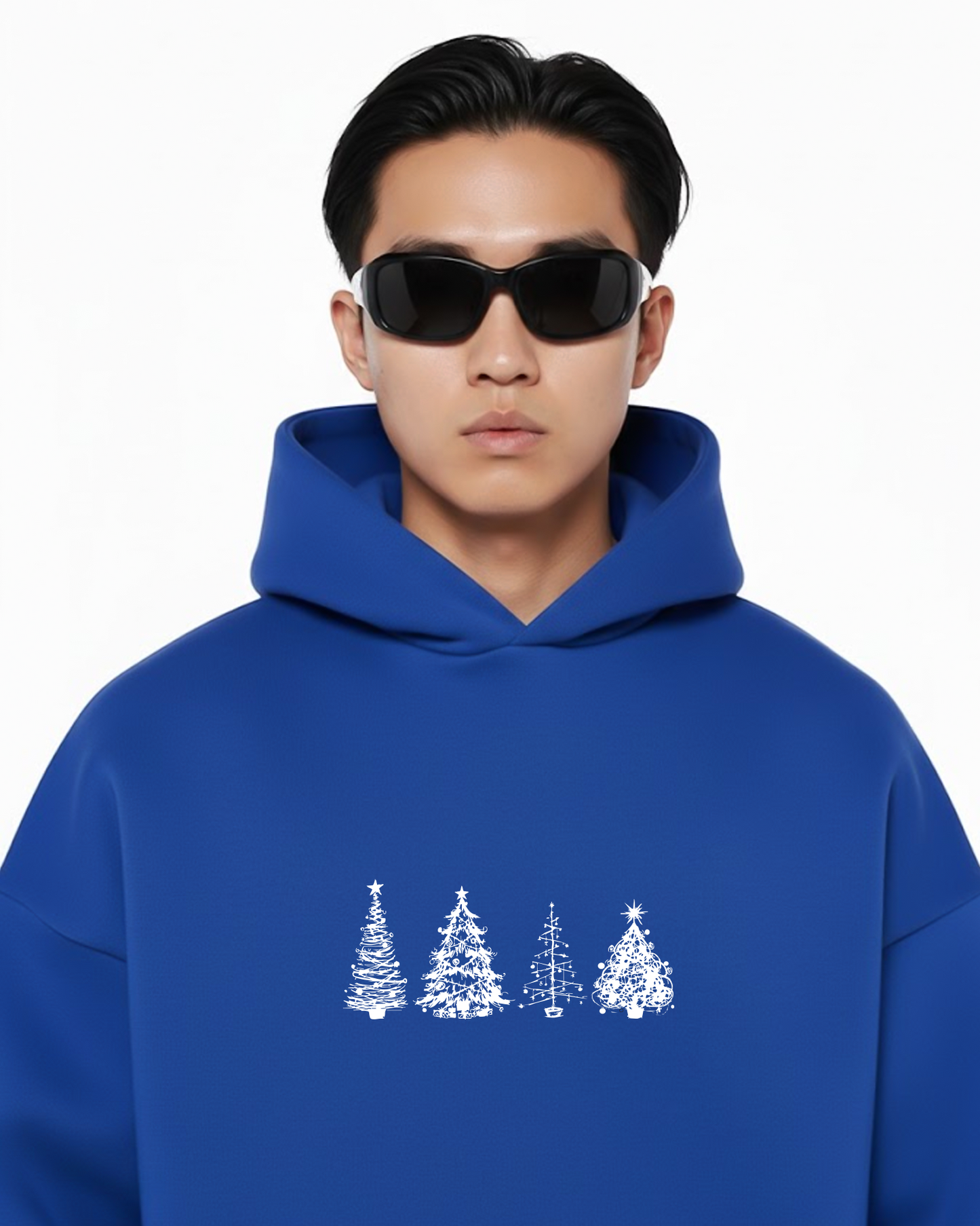 Christmas tree Heavy Fleece Oversized Hoodie