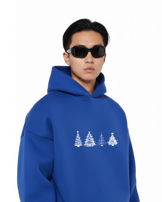 Christmas tree Heavy Fleece Oversized Hoodie