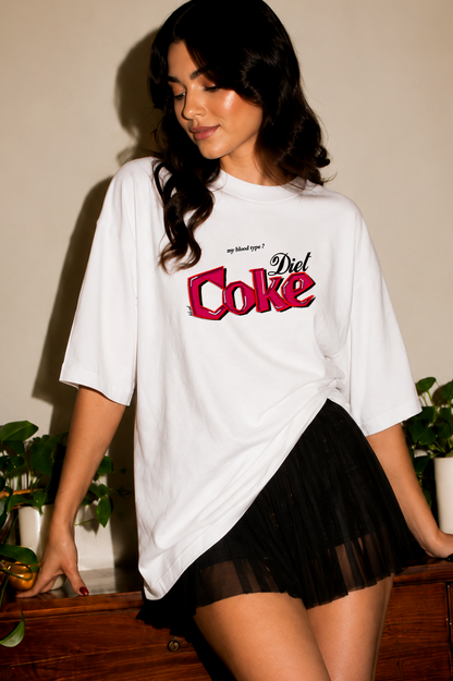 Diet Coke Graphic Oversized T Shirt