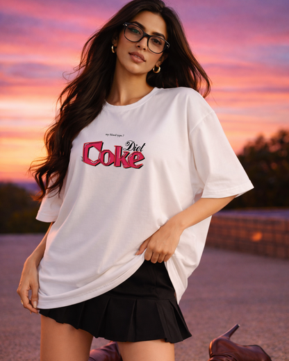 Diet Coke Graphic Oversized T Shirt