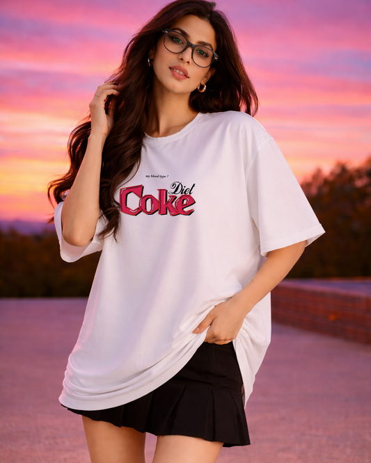 Diet Coke Graphic Oversized T Shirt