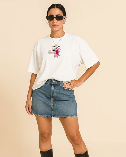 Courage the Cowardly Dog Oversized Tee
