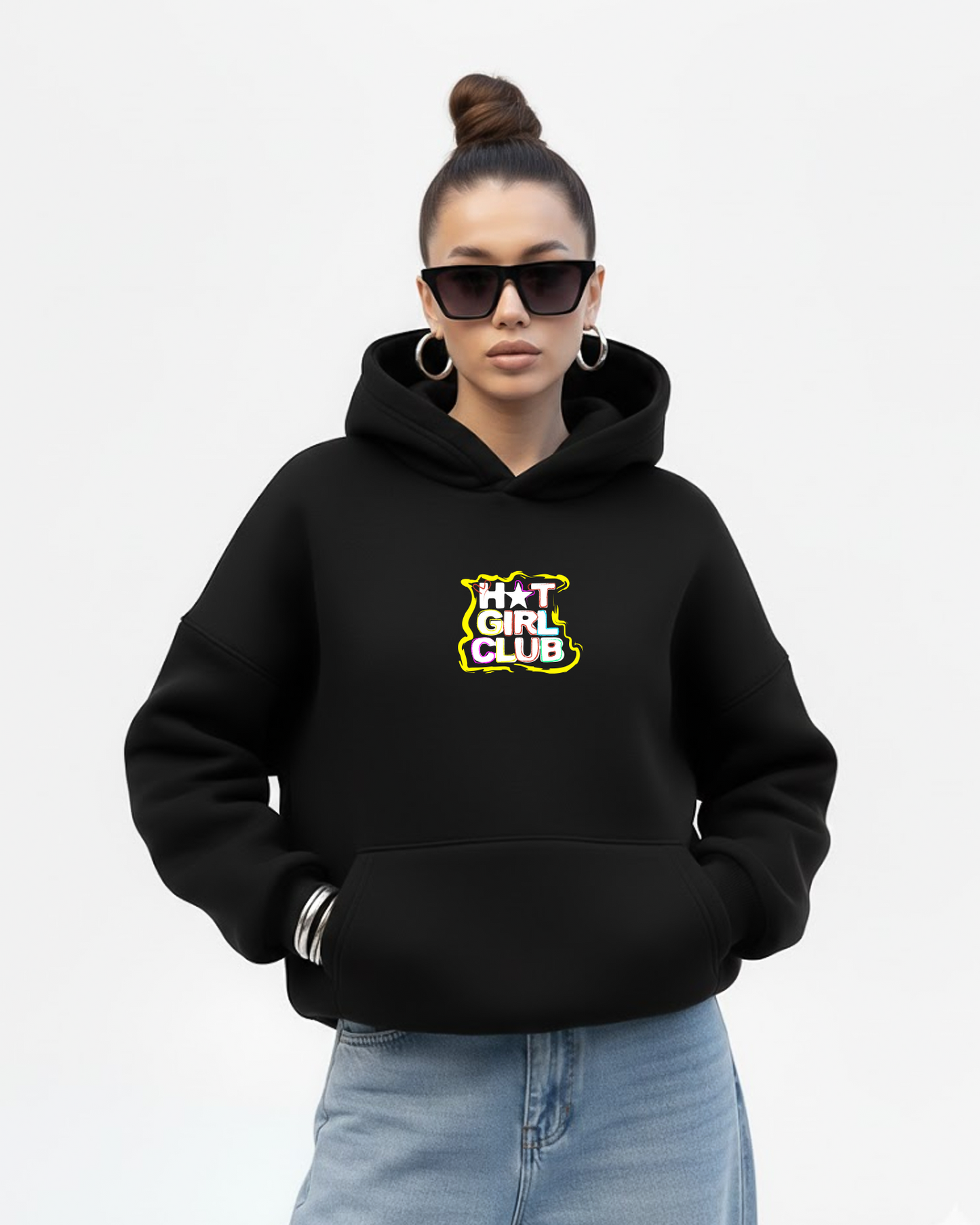 Hot Girl Club Heavy Fleece Oversized Hoodie