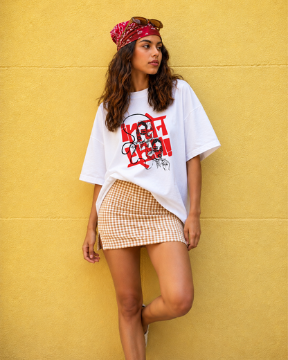 INSANE Duality Oversized T Shirt White