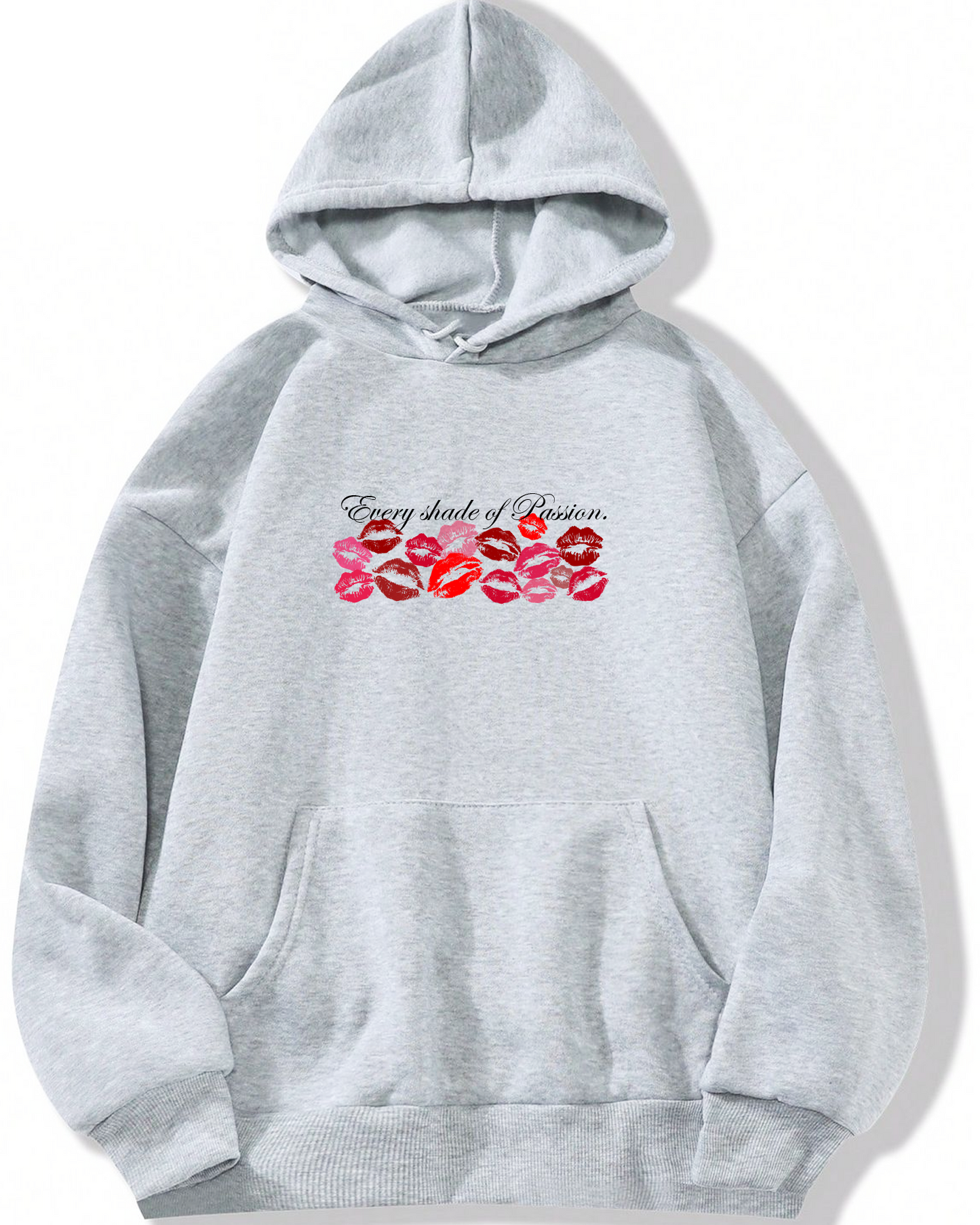 Lip print Heavy Fleece Oversized Hoodie