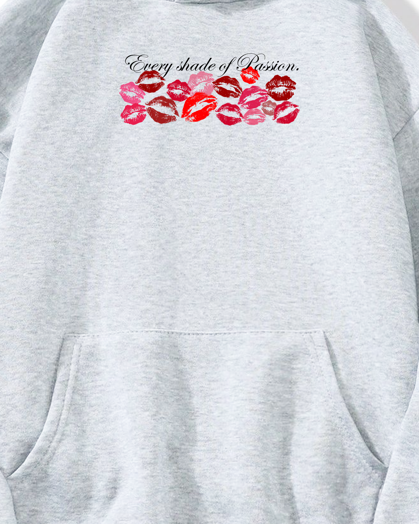 Lip print Heavy Fleece Oversized Hoodie