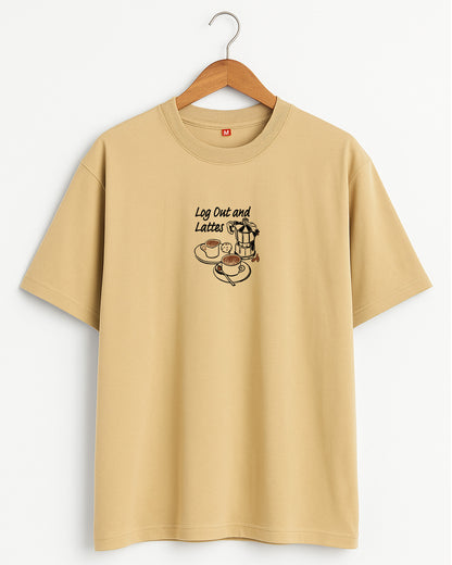 Logout and Latte Tee –  zone out