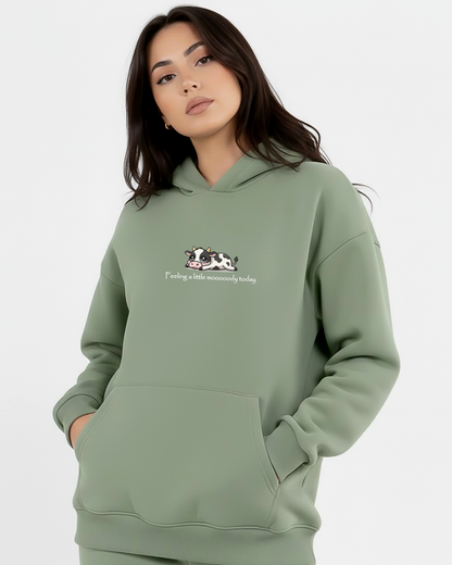 Chill Cow Heavy Fleece Oversized Hoodie