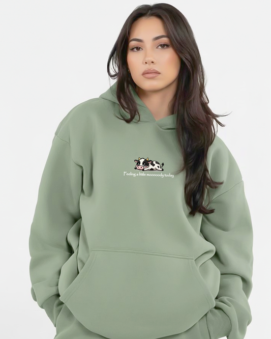 Chill Cow Heavy Fleece Oversized Hoodie