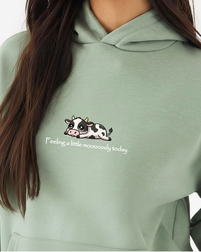 Chill Cow Heavy Fleece Oversized Hoodie