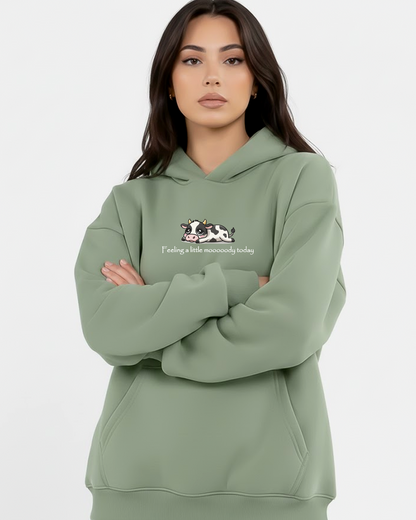 Chill Cow Heavy Fleece Oversized Hoodie