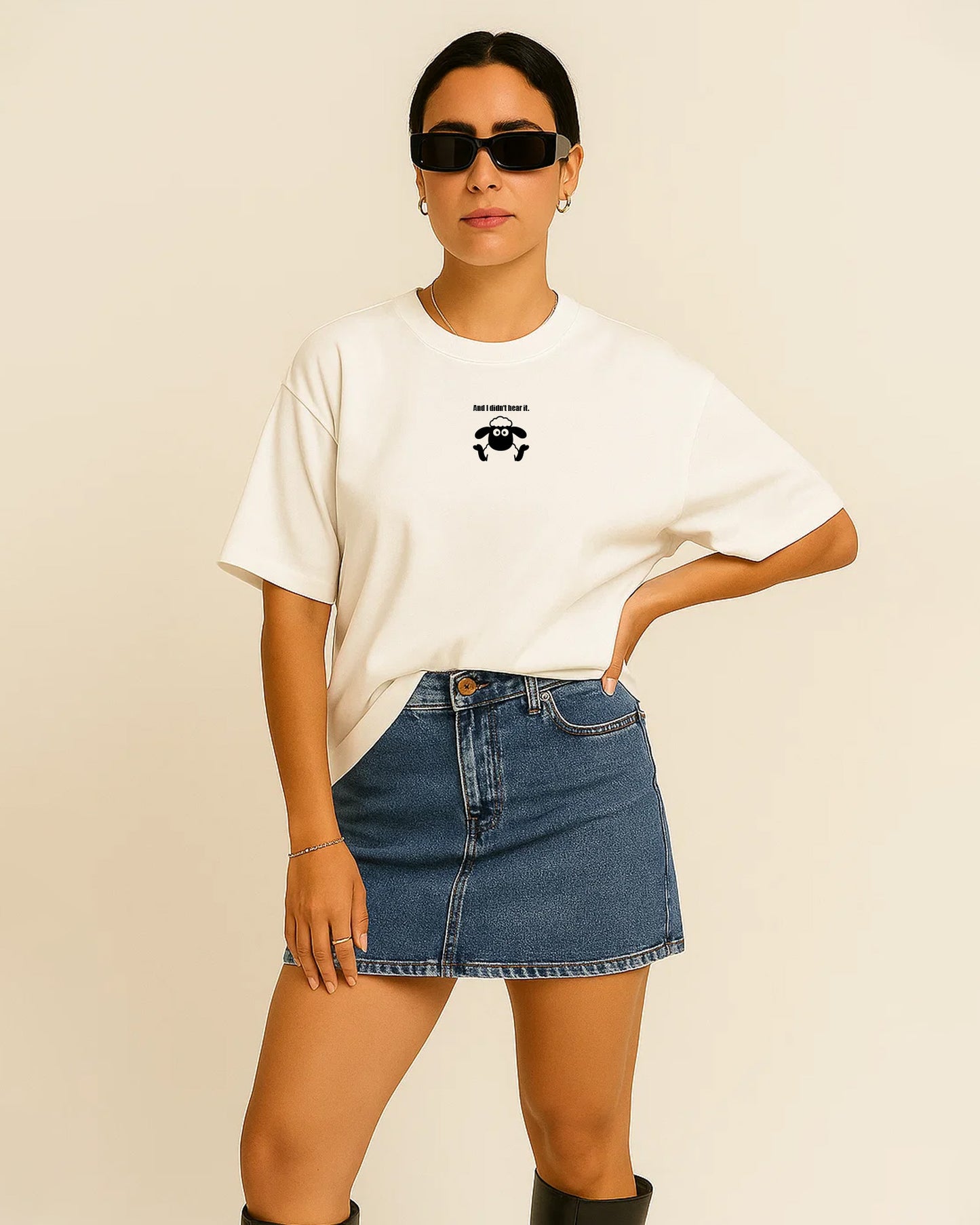 All Ears Off Oversized Tee - Shaun the sheep edition