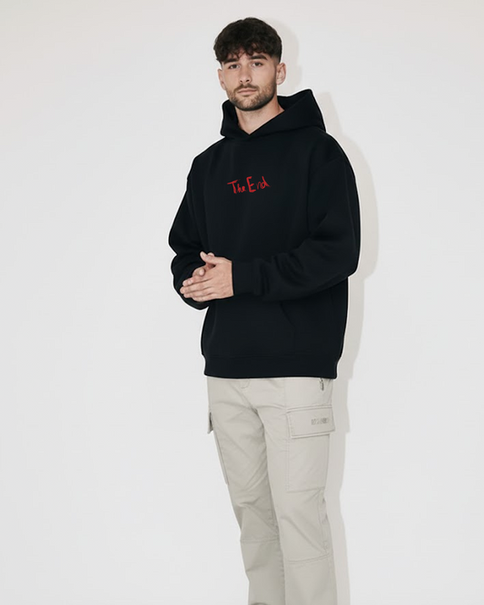 Skull Rose Heavy Fleece Oversized Hoodie